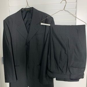Kinloch Anderson Charcoal Suit. Jacket (36) and Pants (32x29)